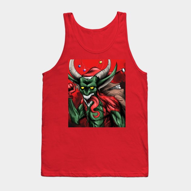 Merry Christmas to krampus Tank Top by jorge_lebeau